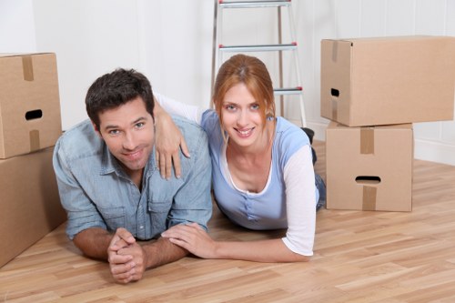 Professional removals team planning a move in Hollandpark